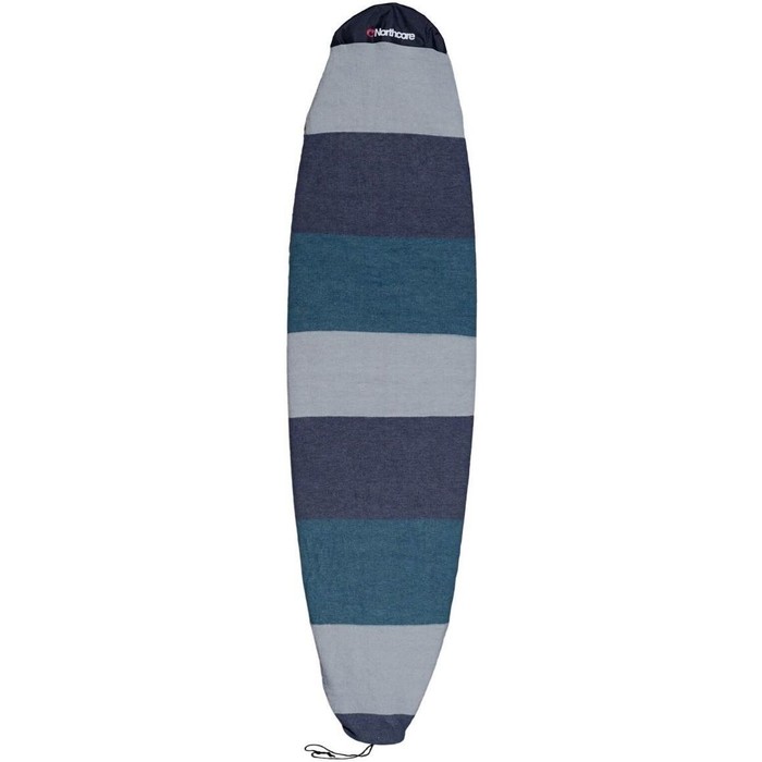 2024 Northcore Retro Stripe 7'6" Mini-mal Surfebrettsokk Noco41b - Gr